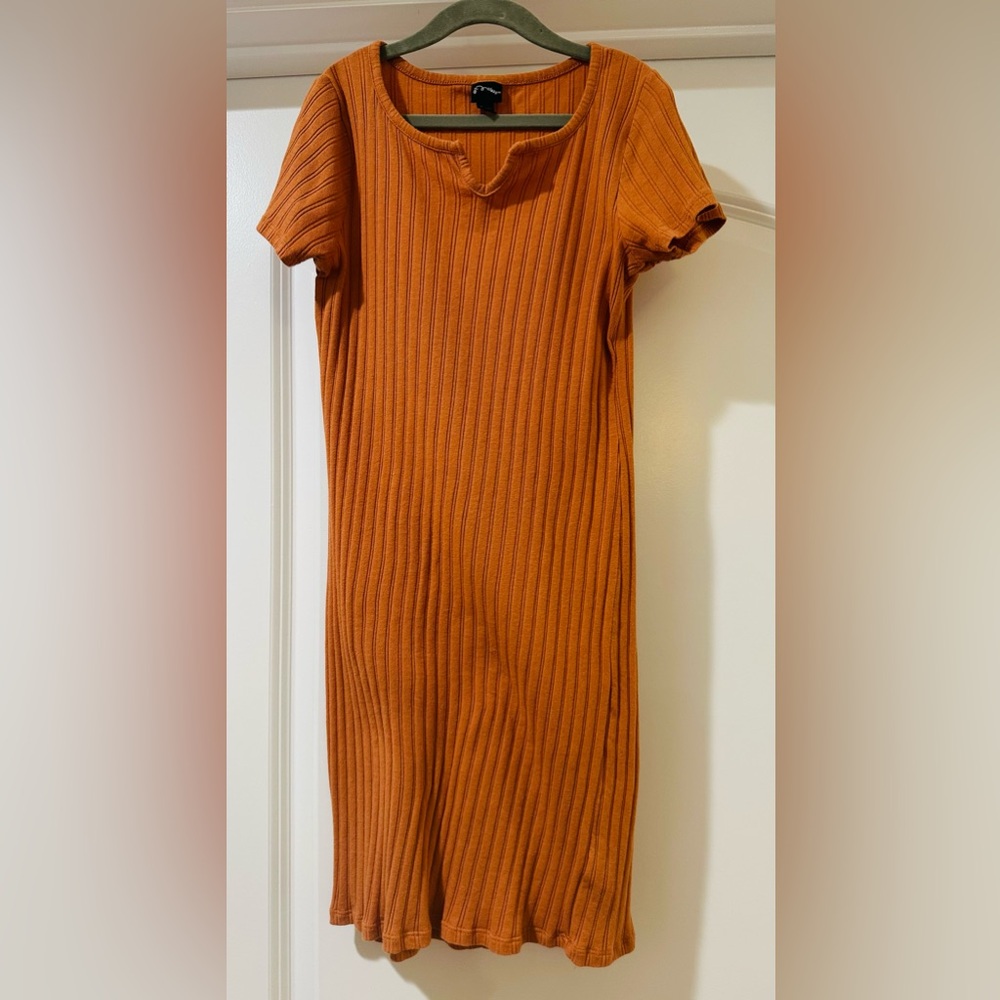 Art Class- Girls Fall Ribbed Short Sleeve Dress